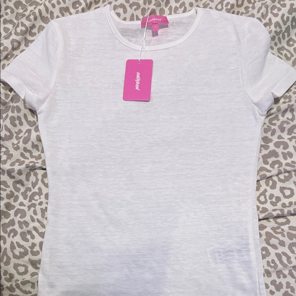 Edikted Classic White Short Sleeve Tee